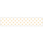 Polka Dots - Navajo White Yellow on White Flano Scarf (Small)