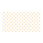 Polka Dots - Navajo White Yellow on White Satin Wrap