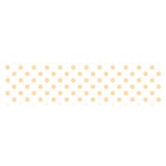 Polka Dots - Navajo White Yellow on White Satin Scarf (Oblong)
