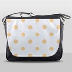 Polka Dots - Navajo White Yellow on White Messenger Bag