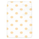 Polka Dots - Navajo White Yellow on White Removable Flap Cover (S)