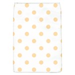 Polka Dots - Navajo White Yellow on White Removable Flap Cover (L)