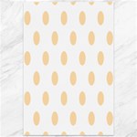 Polka Dots - Navajo White Yellow on White Canvas 12  x 18 