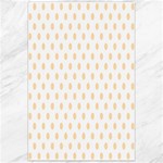 Polka Dots - Navajo White Yellow on White Canvas 24  x 36 