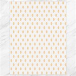 Polka Dots - Navajo White Yellow on White Canvas 36  x 48 