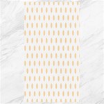 Polka Dots - Navajo White Yellow on White Canvas 40  x 72 