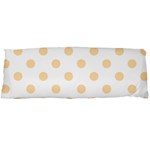 Polka Dots - Navajo White Yellow on White Body Pillow Case (Dakimakura) (One Side)