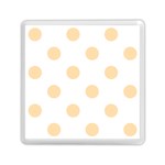 Polka Dots - Navajo White Yellow on White Memory Card Reader with Storage (Square)