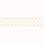 Polka Dots - Navajo White Yellow on White Small Bar Mat