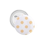 Polka Dots - Navajo White Yellow on White 1.75  Button