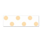 Polka Dots - Navajo White Yellow on White Sticker (Bumper)