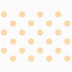 Polka Dots - Navajo White Yellow on White 5  x 7  Photo Cards