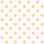 Polka Dots - Navajo White Yellow on White ScrapBook Page 8  x 8 