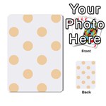 Polka Dots - Navajo White Yellow on White Multi-purpose Cards (Rectangle)