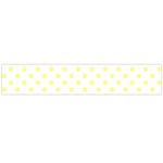 Polka Dots - Pastel Yellow on White Flano Scarf (Large)