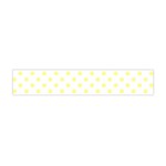 Polka Dots - Pastel Yellow on White Flano Scarf (Mini)