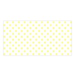 Polka Dots - Pastel Yellow on White Satin Shawl