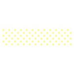 Polka Dots - Pastel Yellow on White Satin Scarf (Oblong)