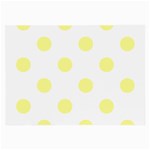Polka Dots - Pastel Yellow on White Large Glasses Cloth