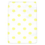 Polka Dots - Pastel Yellow on White Removable Flap Cover (S)