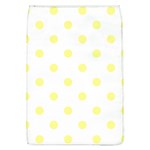 Polka Dots - Pastel Yellow on White Removable Flap Cover (L)