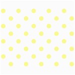 Polka Dots - Pastel Yellow on White Collage 8  x 10 