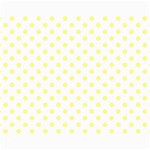 Polka Dots - Pastel Yellow on White Collage 11  x 14 