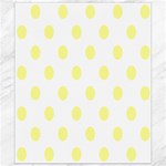 Polka Dots - Pastel Yellow on White Canvas 8  x 10 