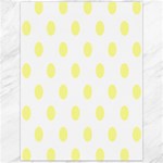 Polka Dots - Pastel Yellow on White Canvas 12  x 16 
