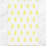 Polka Dots - Pastel Yellow on White Canvas 12  x 18 