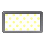 Polka Dots - Pastel Yellow on White Memory Card Reader (Mini)