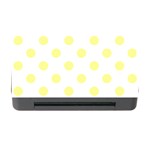 Polka Dots - Pastel Yellow on White Memory Card Reader with CF