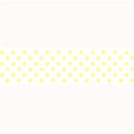Polka Dots - Pastel Yellow on White Medium Bar Mat