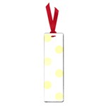 Polka Dots - Pastel Yellow on White Small Book Mark