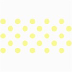 Polka Dots - Pastel Yellow on White 4  x 8  Photo Cards