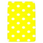 Polka Dots - White on Yellow Removable Flap Cover (S)