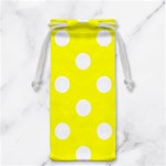 Polka Dots - White on Yellow Jewelry Bag
