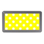 Polka Dots - White on Yellow Memory Card Reader (Mini)