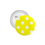 Polka Dots - White on Yellow 1.75  Button
