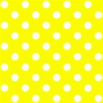 Polka Dots - White on Yellow ScrapBook Page 8  x 8 