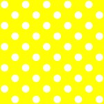 Polka Dots - White on Yellow ScrapBook Page 12  x 12 