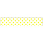 Polka Dots - Yellow on White Flano Scarf (Small)