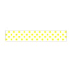 Polka Dots - Yellow on White Flano Scarf (Mini)