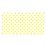 Polka Dots - Yellow on White Satin Shawl