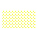 Polka Dots - Yellow on White Satin Wrap
