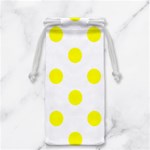 Polka Dots - Yellow on White Jewelry Bag