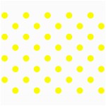 Polka Dots - Yellow on White Collage 8  x 10 