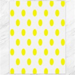 Polka Dots - Yellow on White Canvas 12  x 16 
