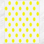 Polka Dots - Yellow on White Canvas 16  x 20 