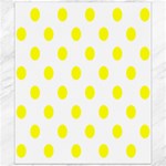 Polka Dots - Yellow on White Canvas 20  x 24 